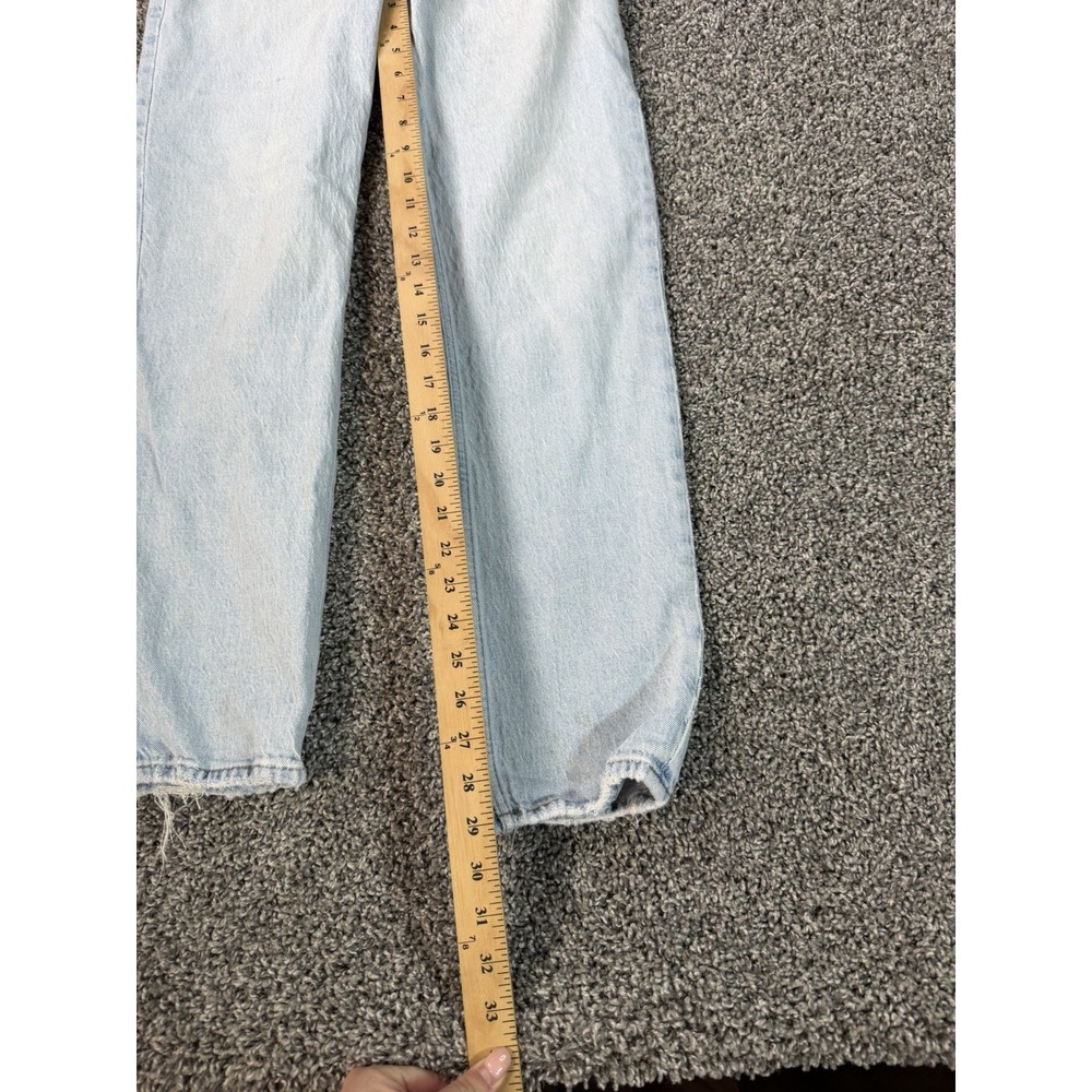 Abercrombie & Fitch Curve Love The Dad High Rise Jeans Women's Size 24 Blue - Picture 11 of 12